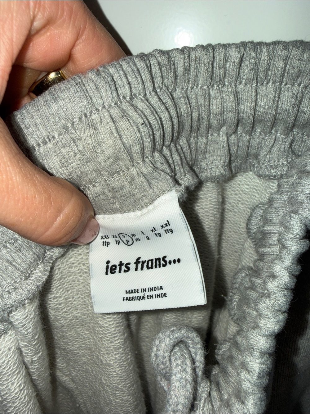 Iets Frans  Harri Wide Leg Jogger Pants Grey - Picture 7 of 8